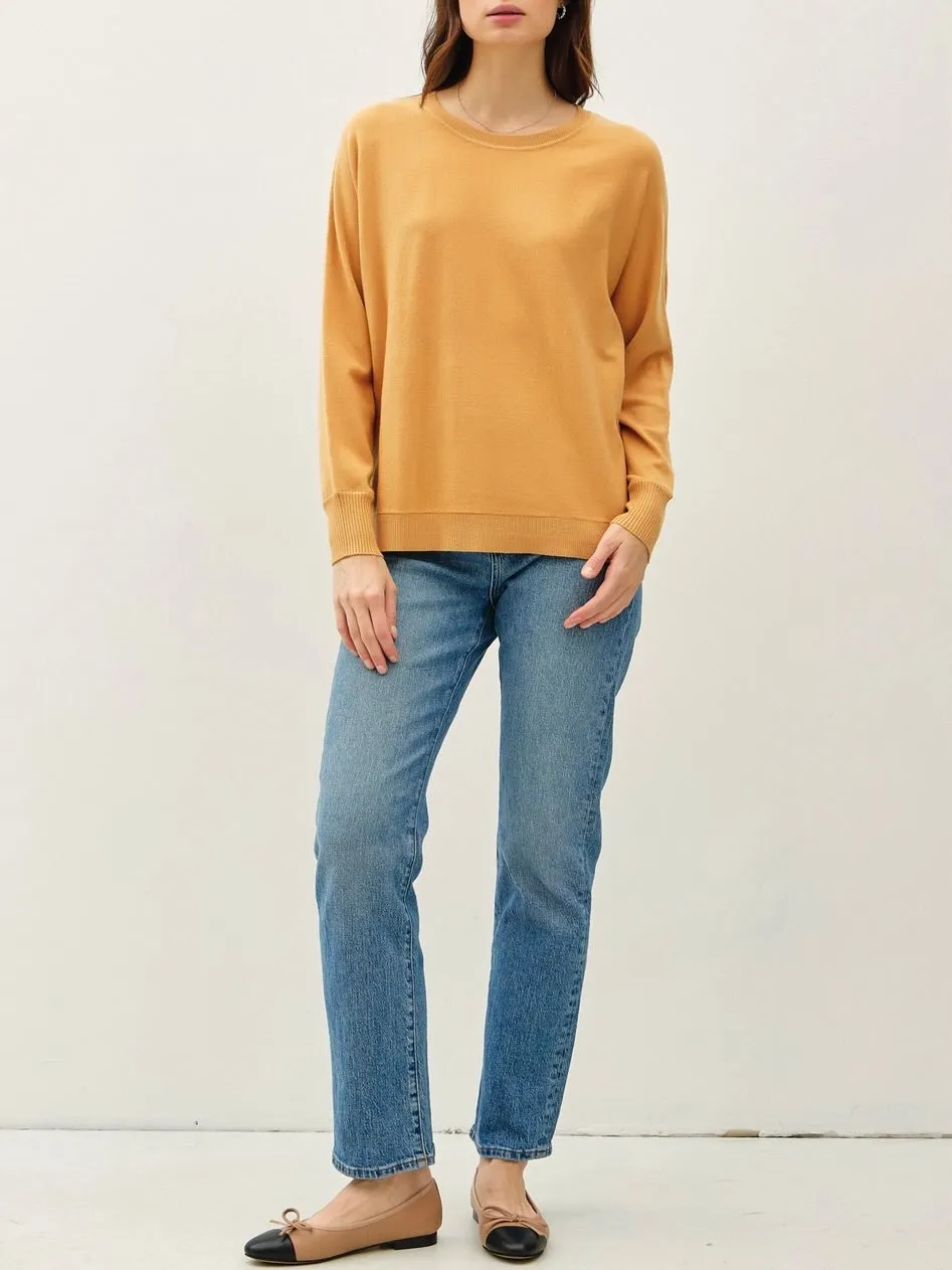 Soft Classic Cut Sweater - Mustard