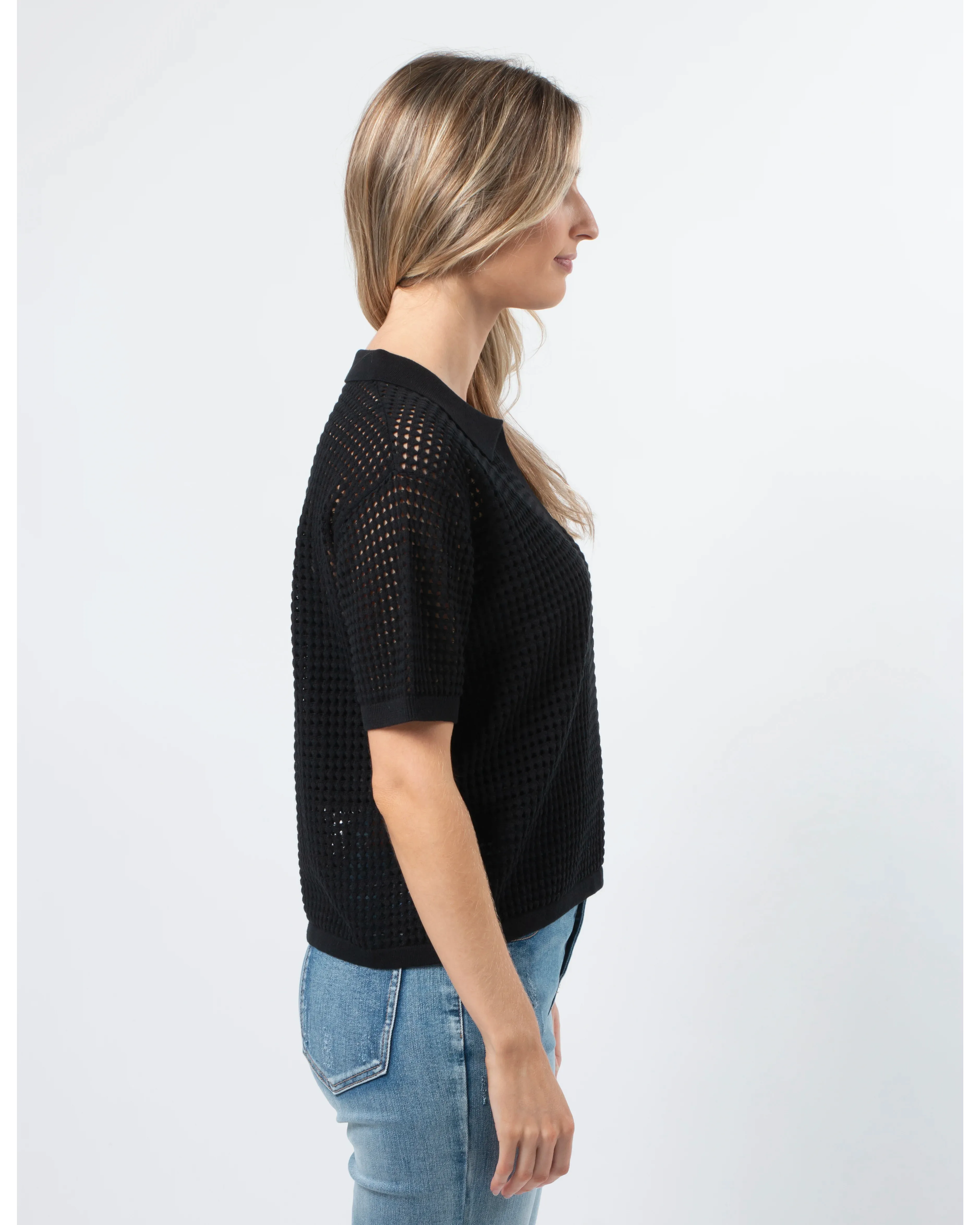 Stella and Gemma Jonah Knit Top Black