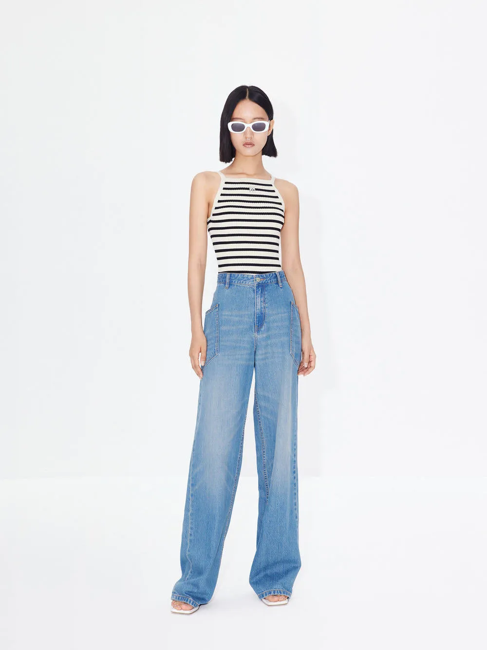 Striped Knit Tank Top
