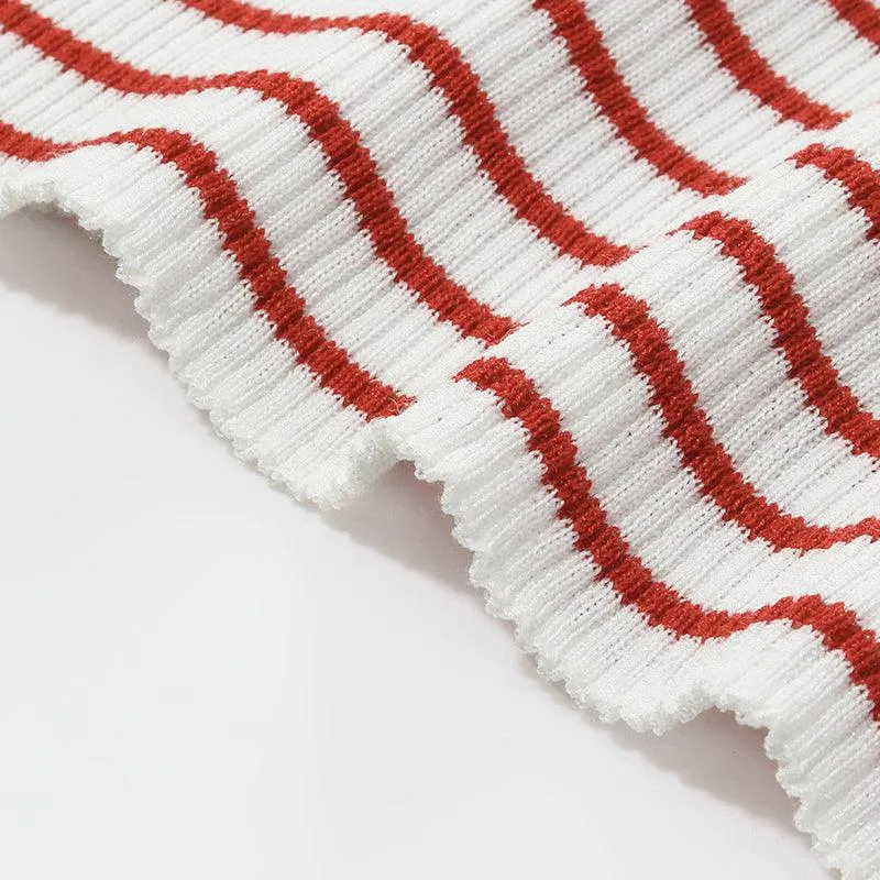 Striped Skinny Knit Top