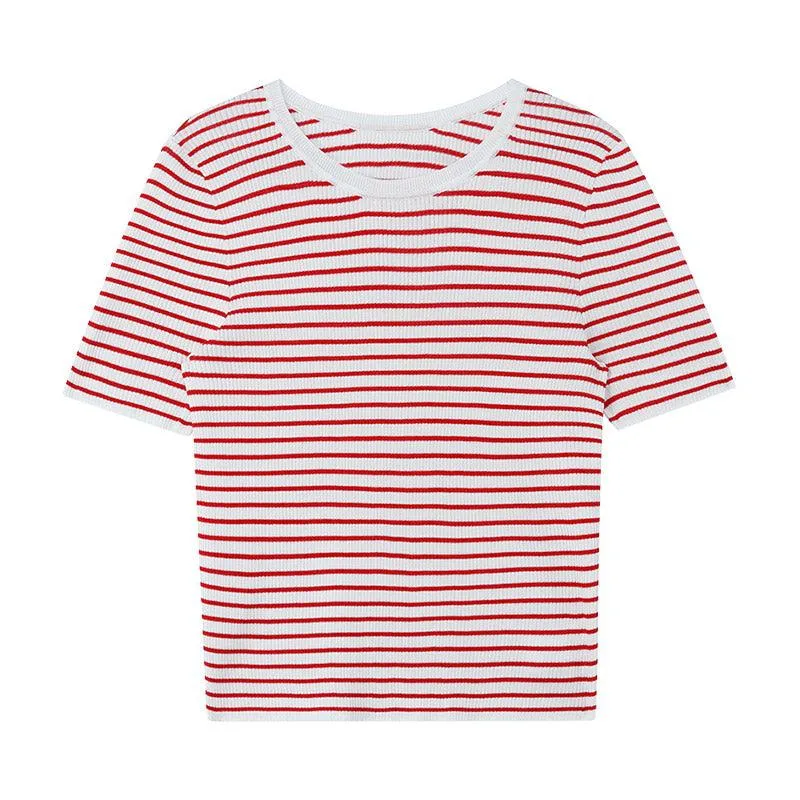 Striped Skinny Knit Top