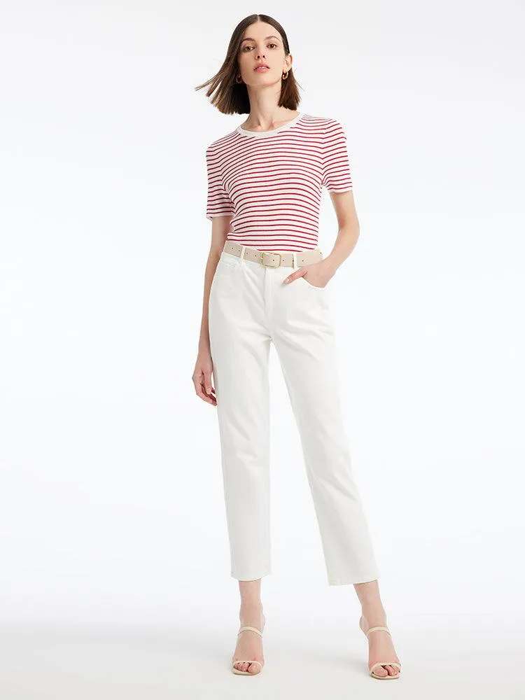 Striped Skinny Knit Top