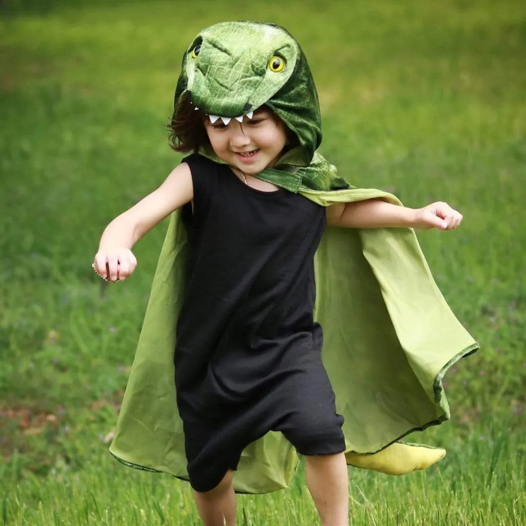 T-REX HOODED DINOSAUR CAPE TODDLER