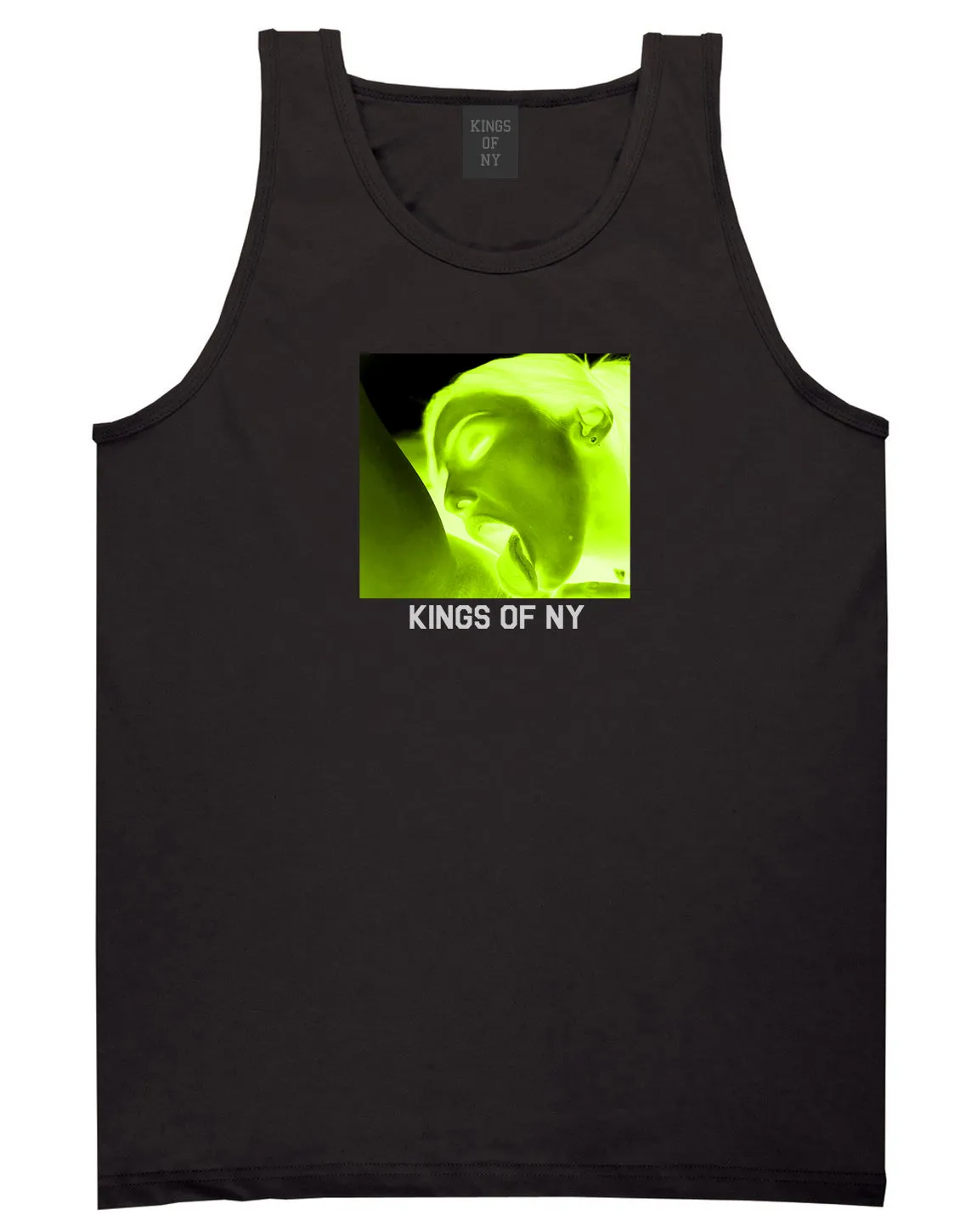 Taste Neon Green Yellow Mens Tank Top Shirt