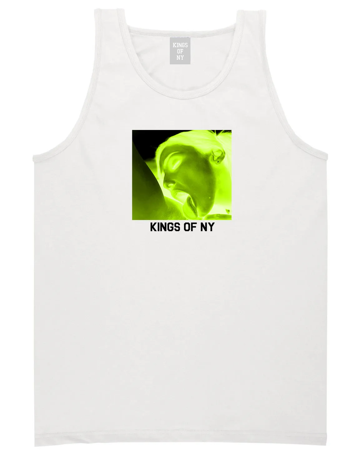Taste Neon Green Yellow Mens Tank Top Shirt