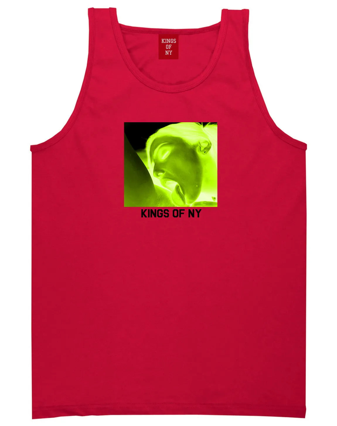 Taste Neon Green Yellow Mens Tank Top Shirt