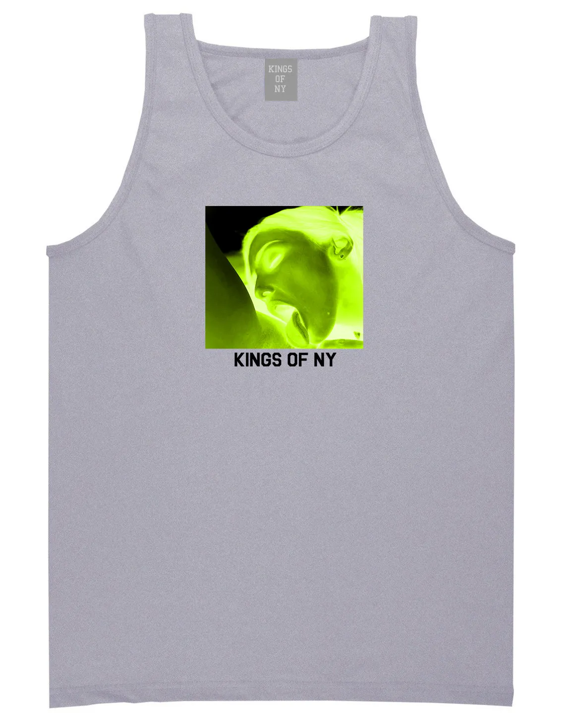 Taste Neon Green Yellow Mens Tank Top Shirt