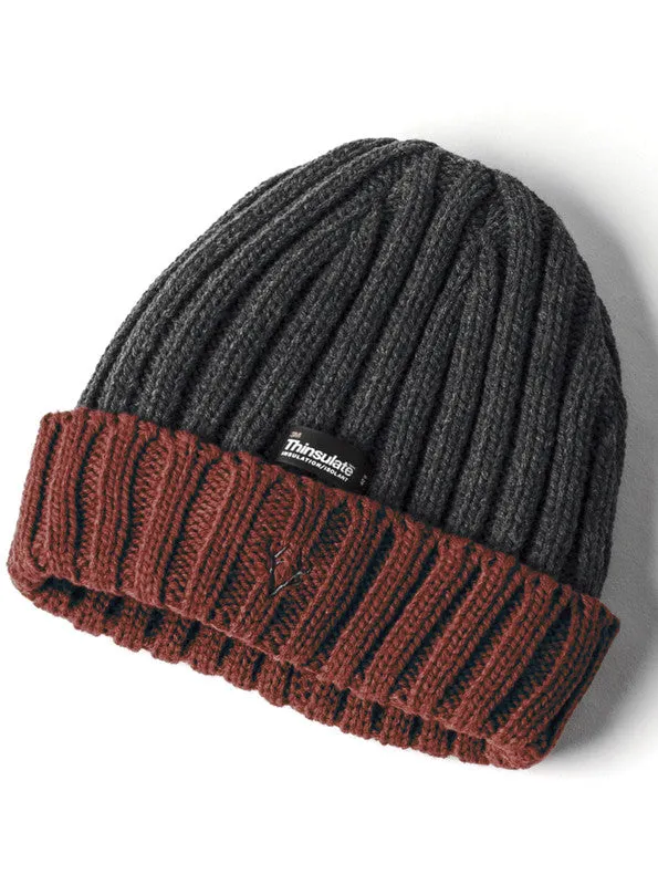 THINSULATE <BR>
Mens Beanie Hat with contrast cuff <BR>
Various colours <BR>