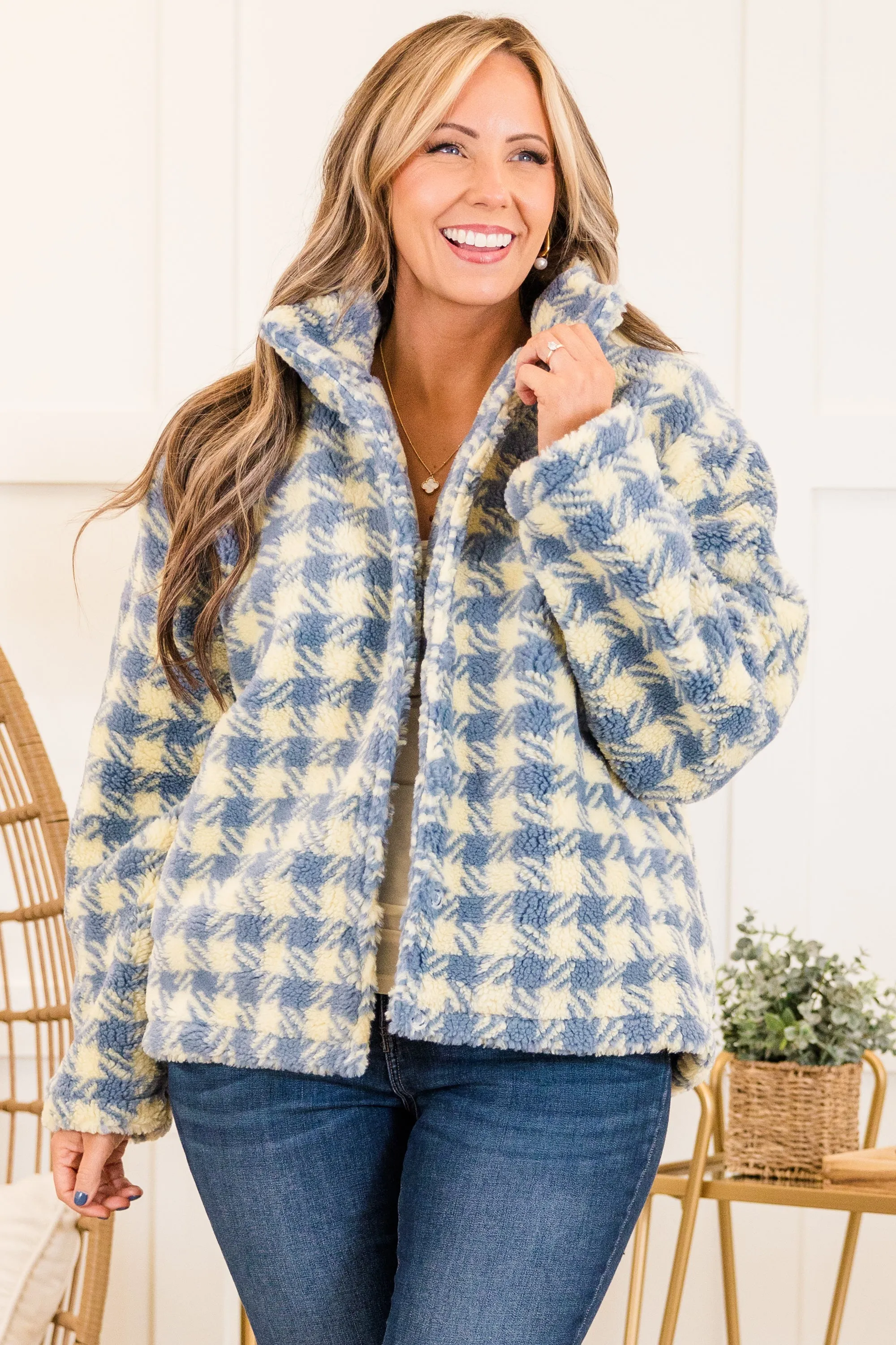 Truly Trying Jacket, Blue