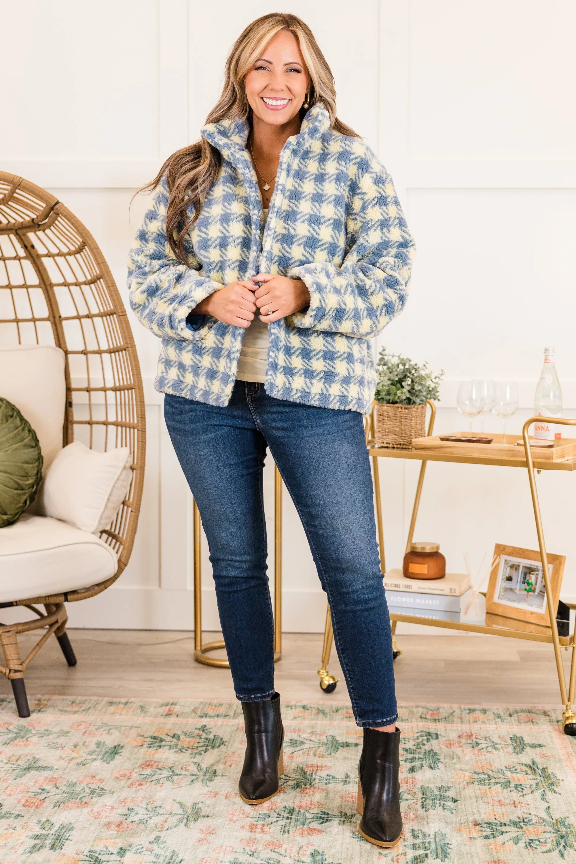 Truly Trying Jacket, Blue