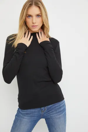 Turtle Neck Knit Top