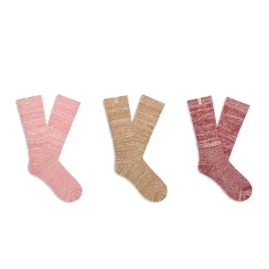 UGG® Rib Knit Slouchy Crew 3 Pack (Women)