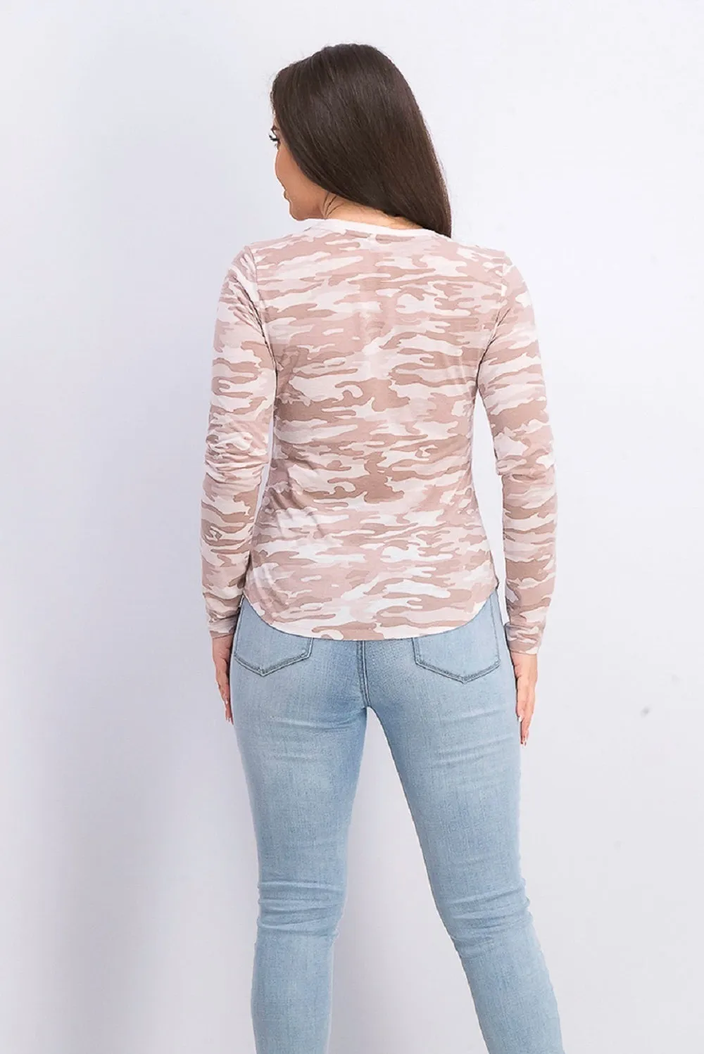 Ultra Flirt Juniors' Long-Sleeved Textured Boyfriend T-Shirt Pink Size Medium