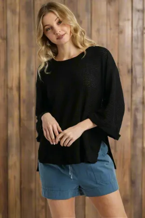 Umgee Waffle Knit Top