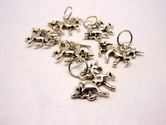 Unicorns: Set of 6 Stitch Markers