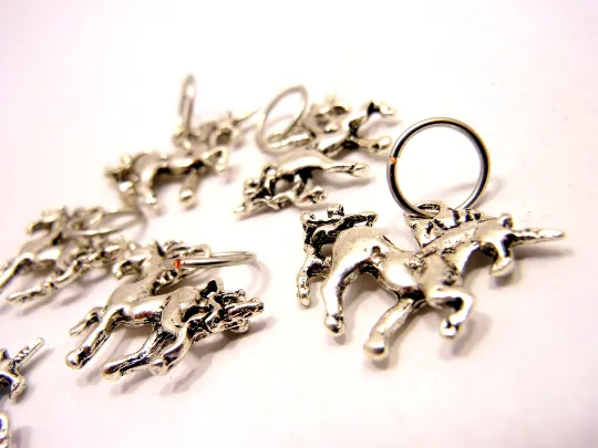Unicorns: Set of 6 Stitch Markers