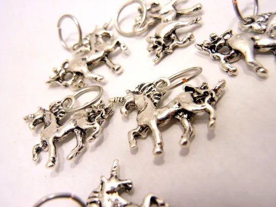Unicorns: Set of 6 Stitch Markers