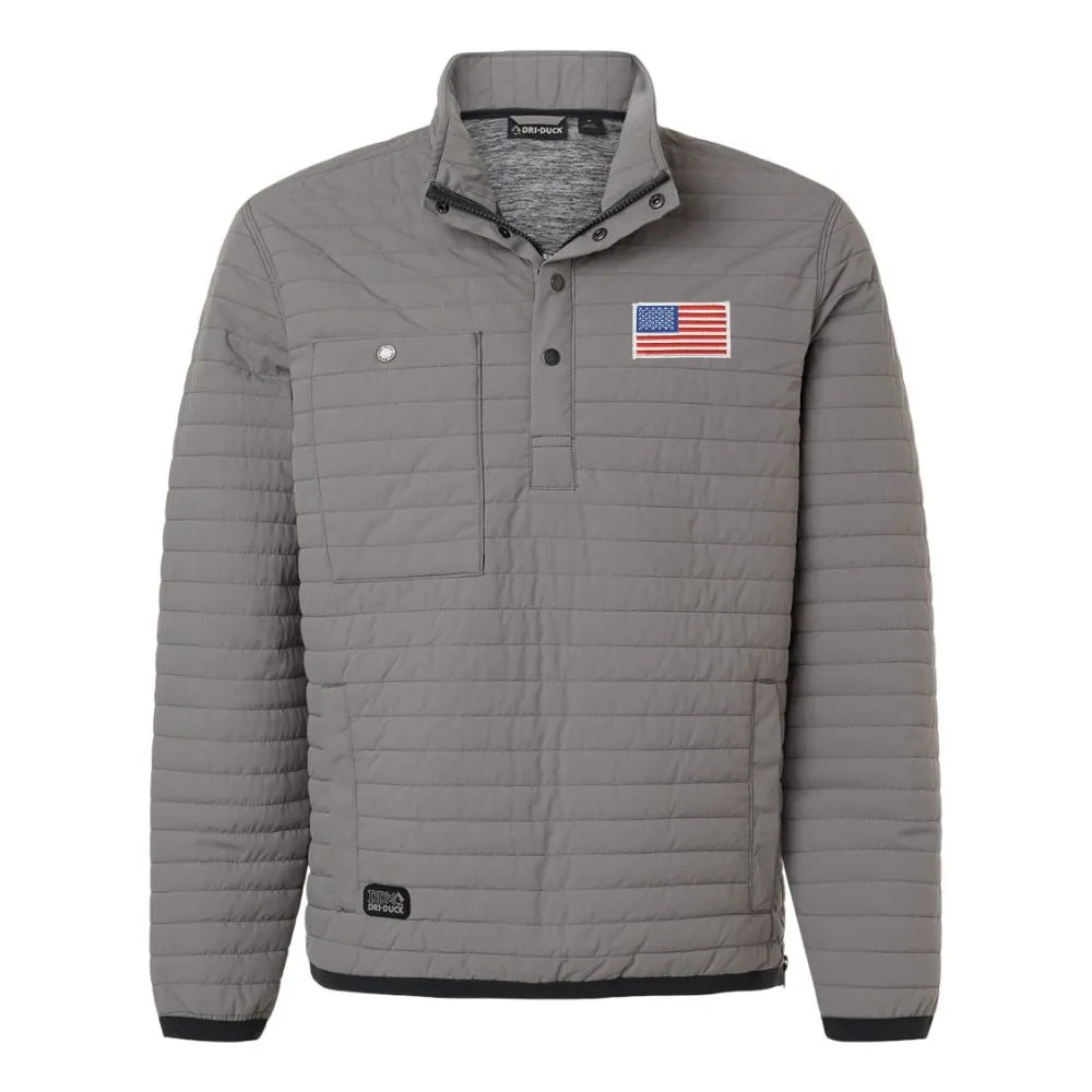 US Flag Dri-Duck Keystone Quilted Pullover