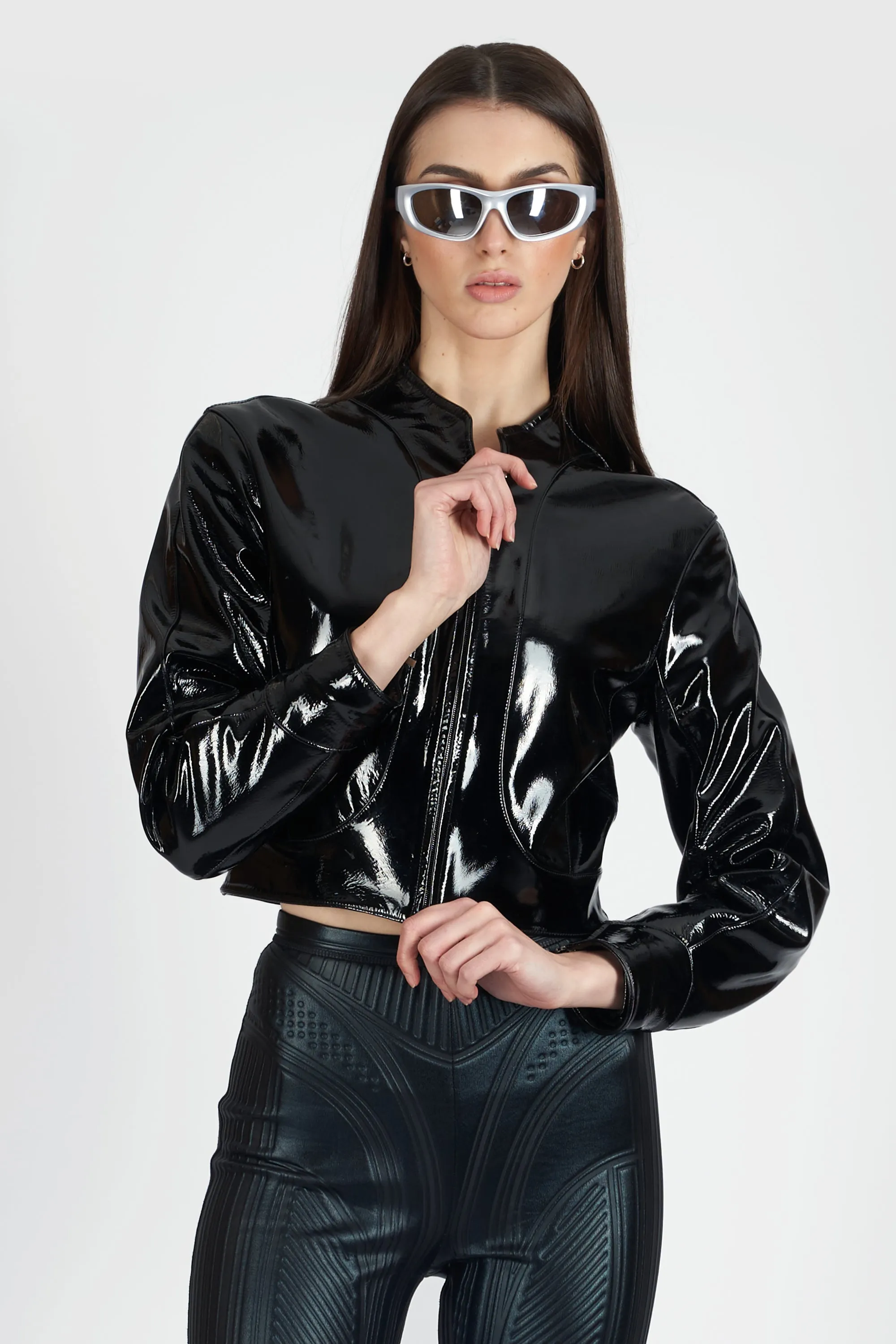 Vintage 1980’s Black Vinyl Jacket