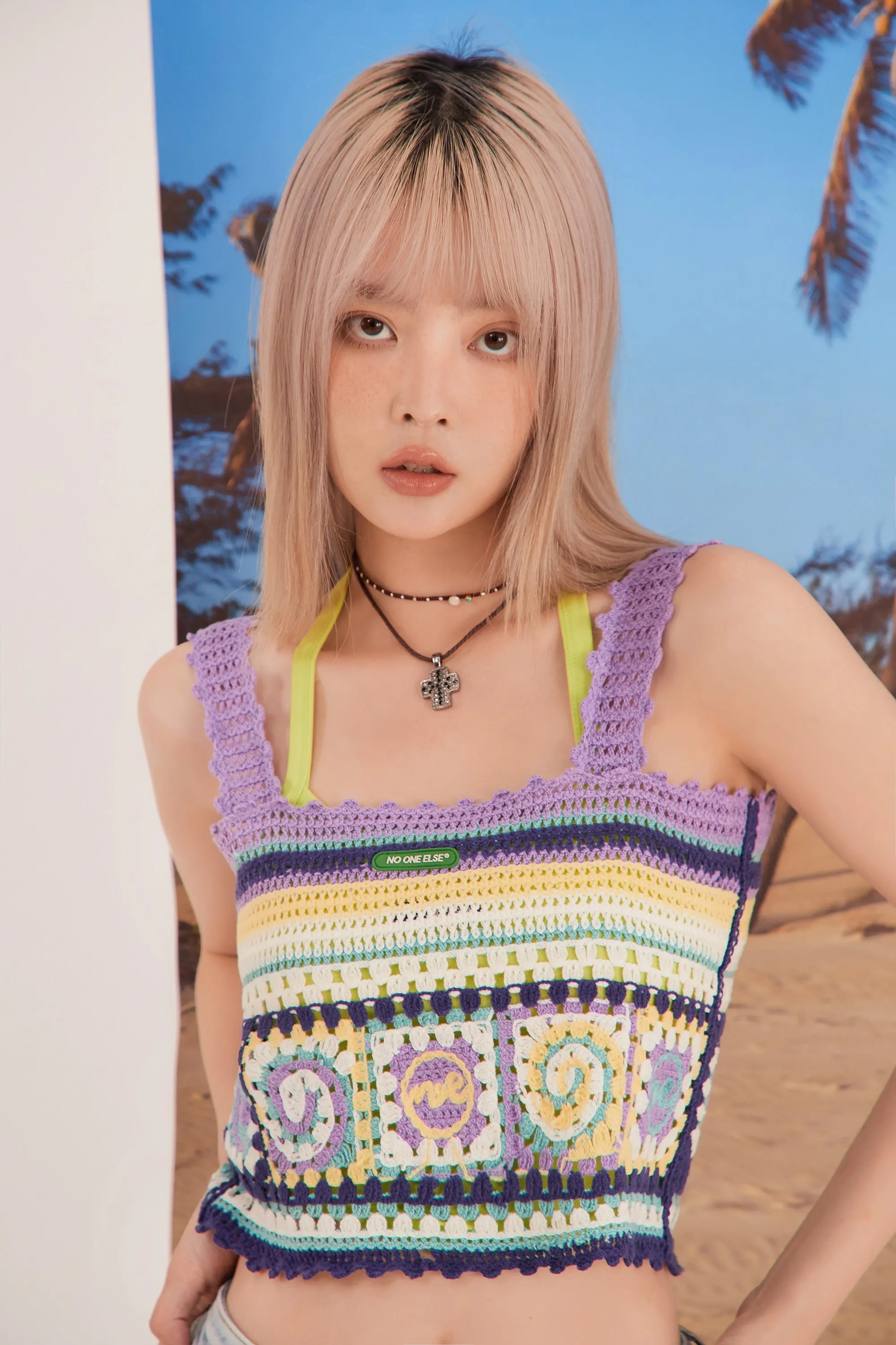 Vintage Crochet Crop Sleeveless Top