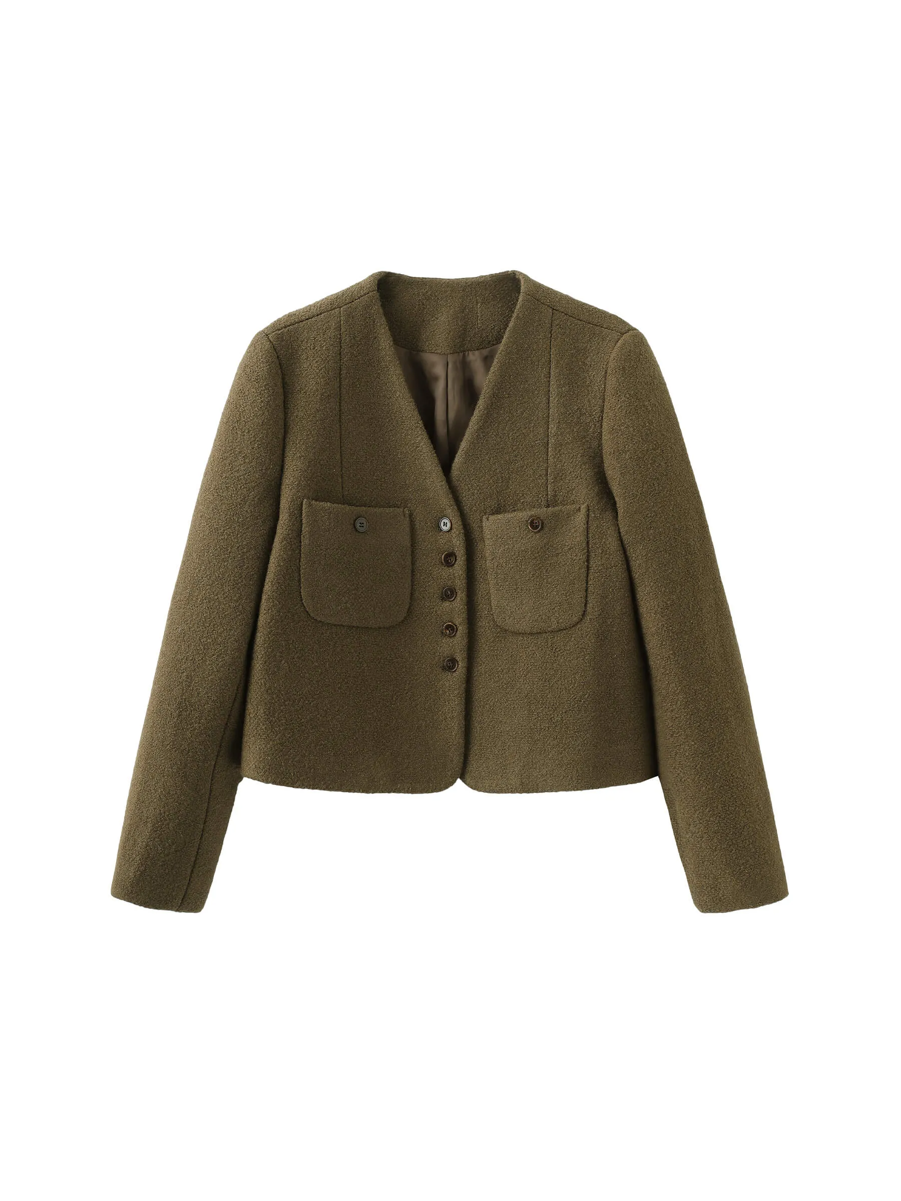 Vintage Style V- Neck Jacket