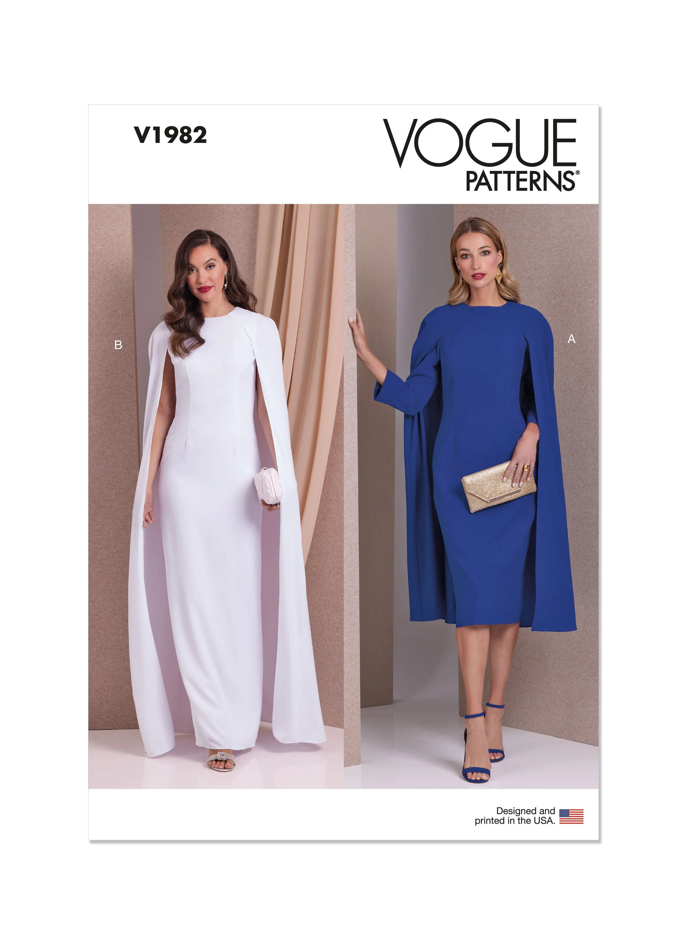 Vogue Sewing Pattern 1982 Misses' Dresses