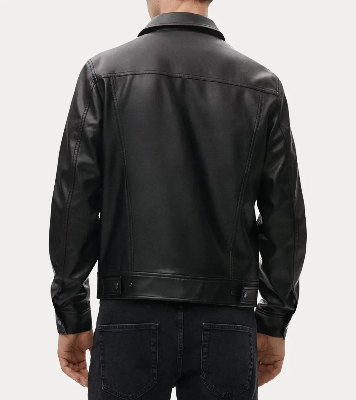 Voguish Black Men's Leather Jacket