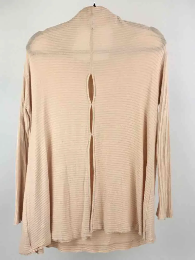 We The Free Women Size M light pink Knit Open Back Activewear Top