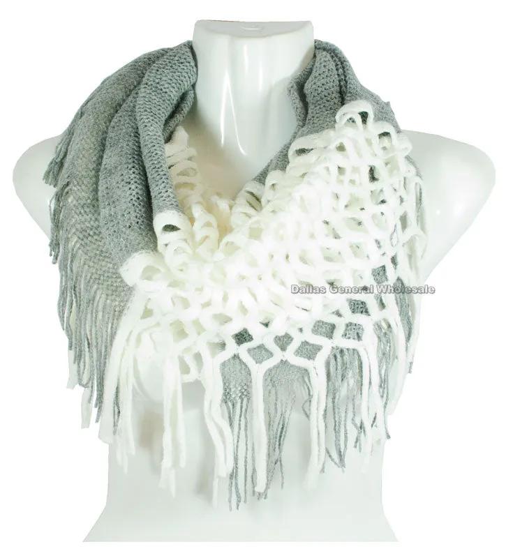 Winter Fashion 2-in-1 Infinity Scarves Wholesale