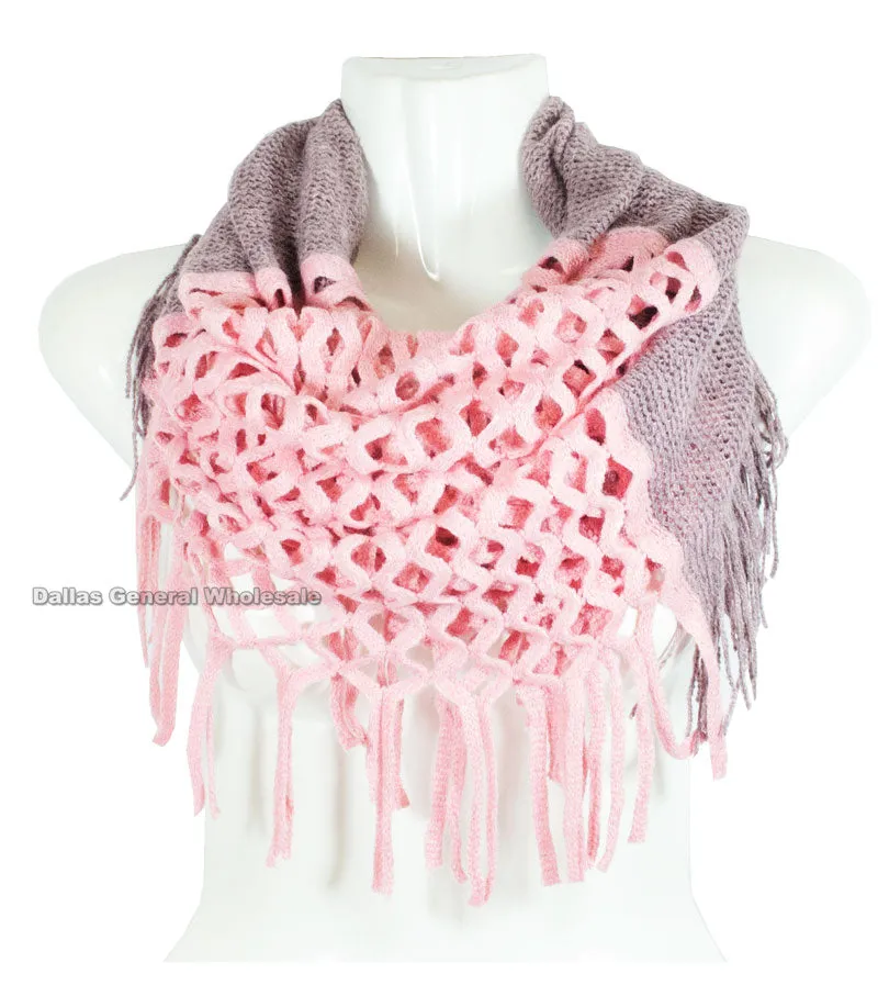 Winter Fashion 2-in-1 Infinity Scarves Wholesale