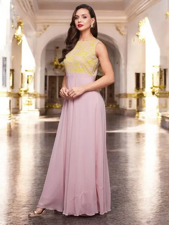 Women MultiColour Georgette Maxi Dress