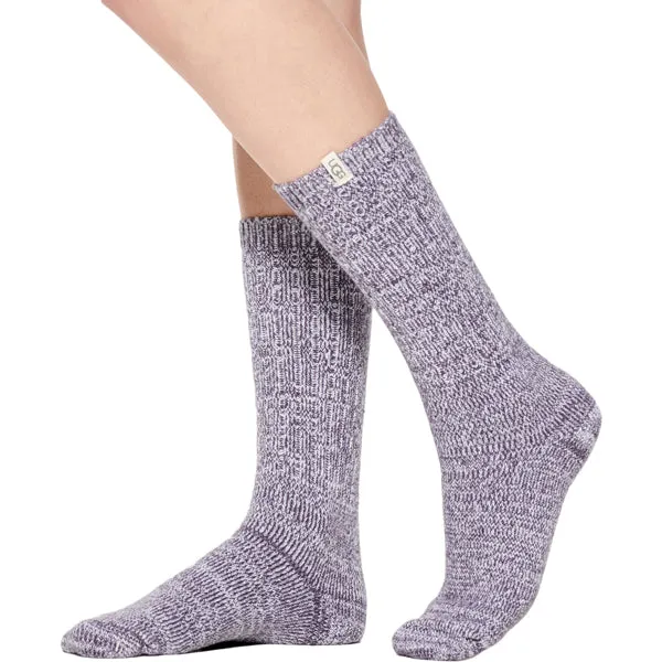 Women's Rib Knit Slouchy Crew Sock
