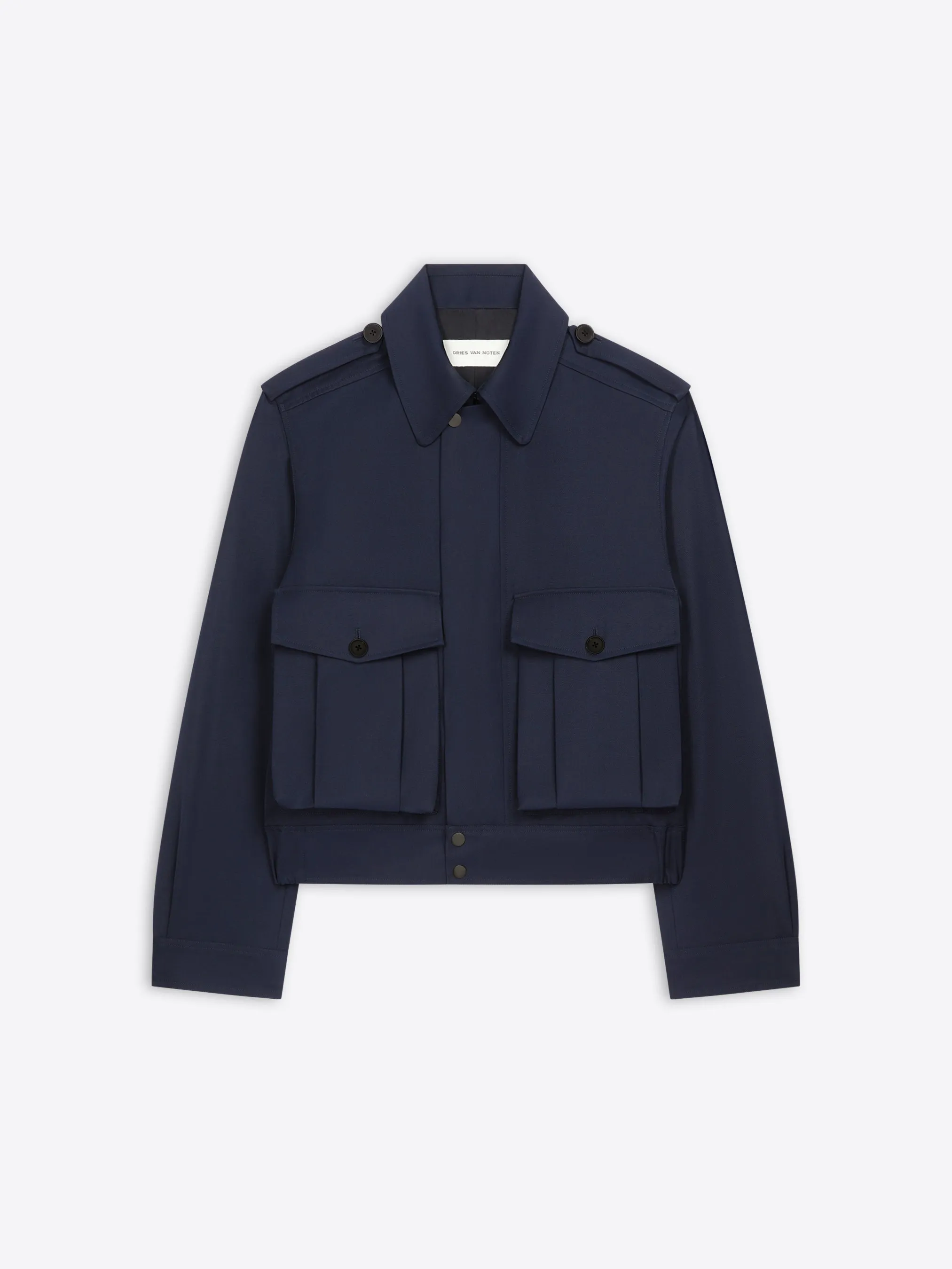 Wool gabardine jacket
