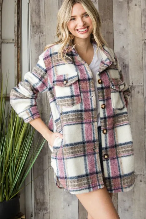 Zara Plaid Coat