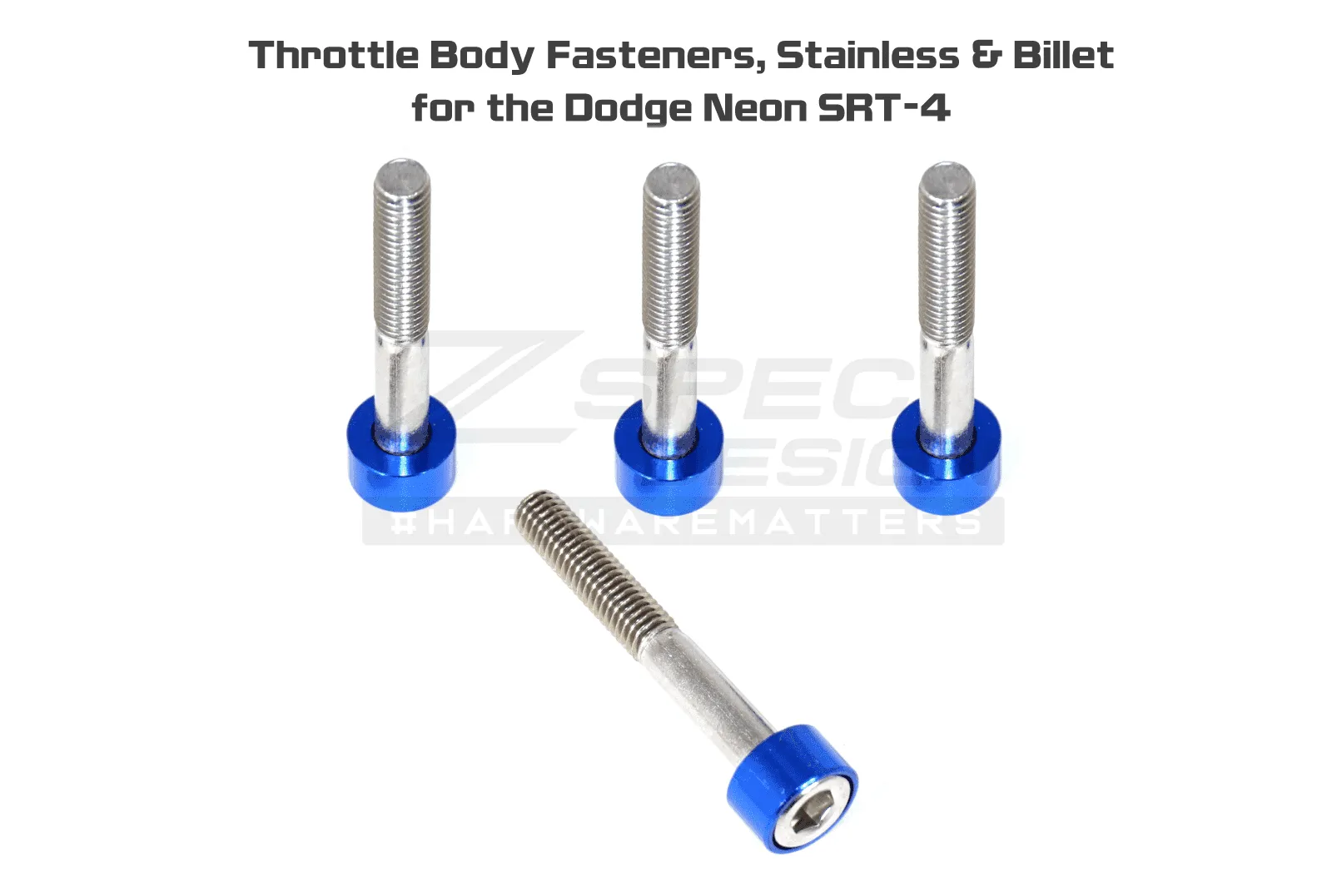 ZSPEC Throttle Body Fasteners for '03-05 Dodge Neon SRT-4, Stainless & Billet