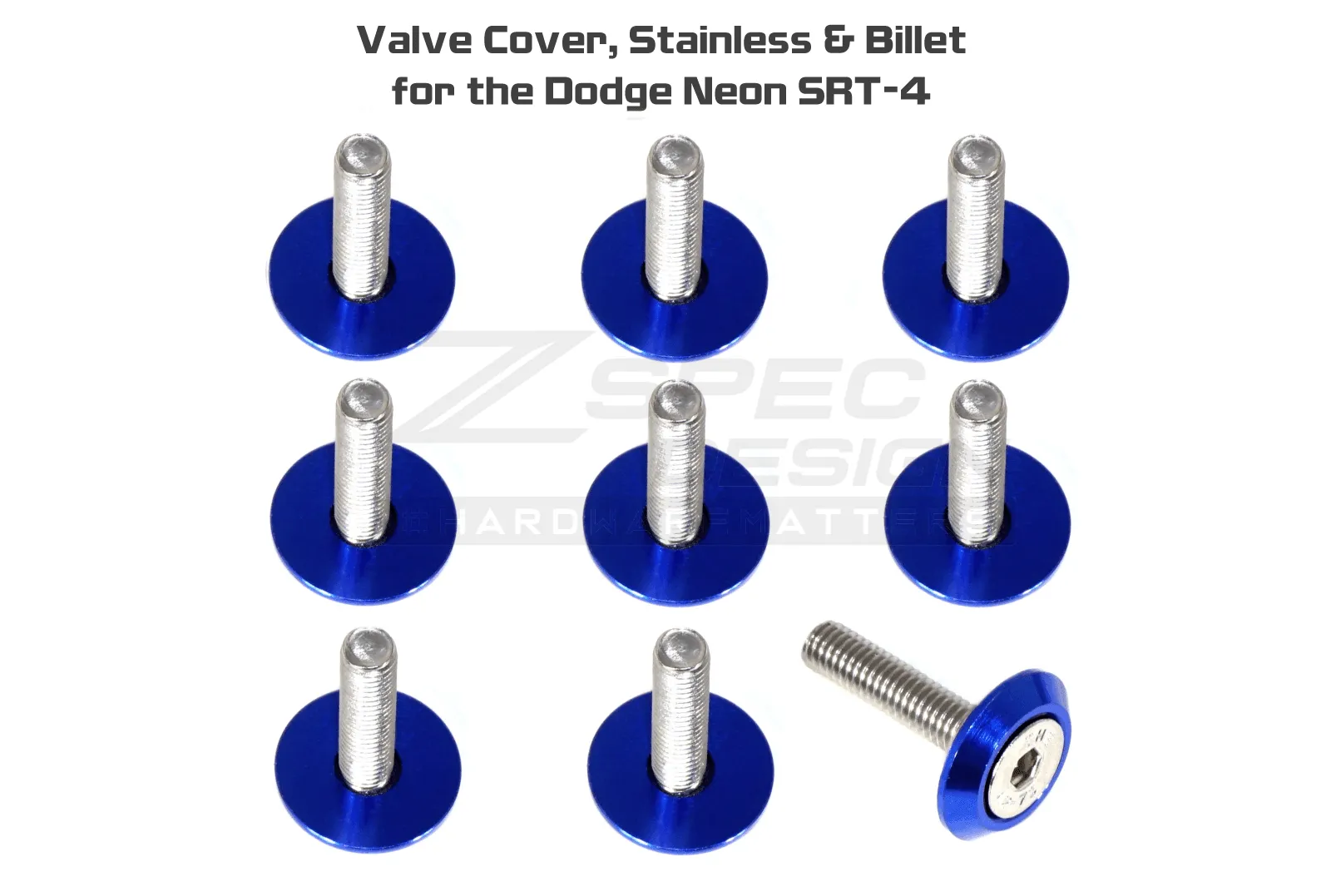 ZSPEC Valve Cover Fasteners for '03-05 Dodge Neon SRT-4, Stainless & Billet